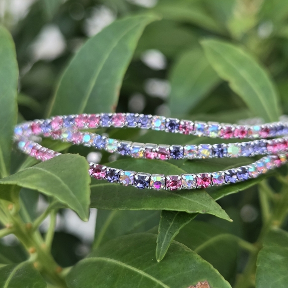 Colorful Rhinestine Bracelets - Picture 1 of 6